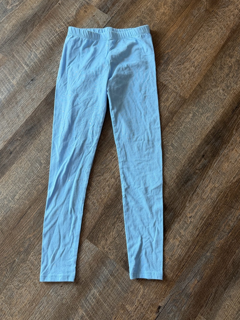 NWOT Thereabouts Girls Blue Glitter Sparkle Leggings Size 10/12